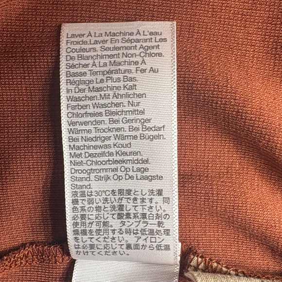 Madewell Drapey Rib Henley Tee — Size3X Long Sleeve Buttoned V-Neck - Picture 6 of 10